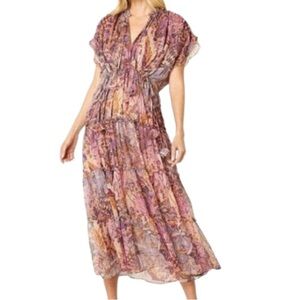 NWT MISA Los Angeles Batik Print Ilya Dress - Sz S